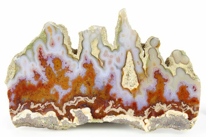 Polished Cathedral Agate Section - Mexico #263700